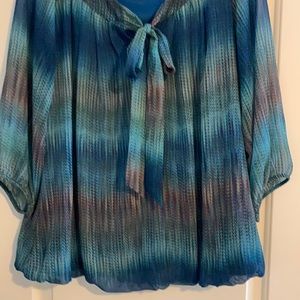 Sara Michelle blouse lined size 2X